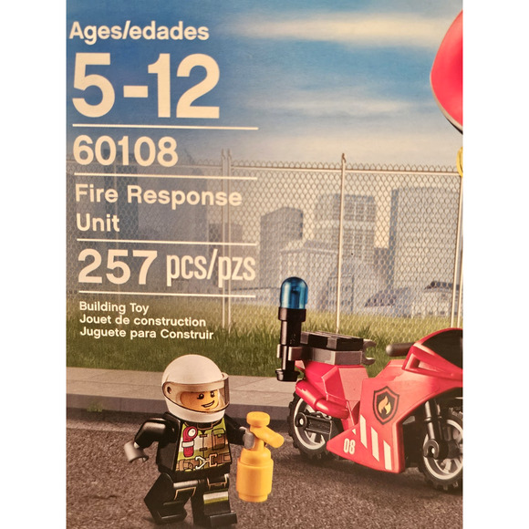 FIRE RESPONSE UNIT Lego City LEGO Set #60108 NEW Sealed RETIRED Unopened - Picture 4 of 15